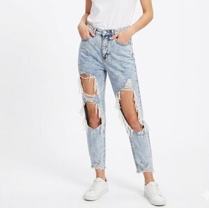 Tinseltown Jeans Size 3 - Acid Wash with Moon and Star Embroidery